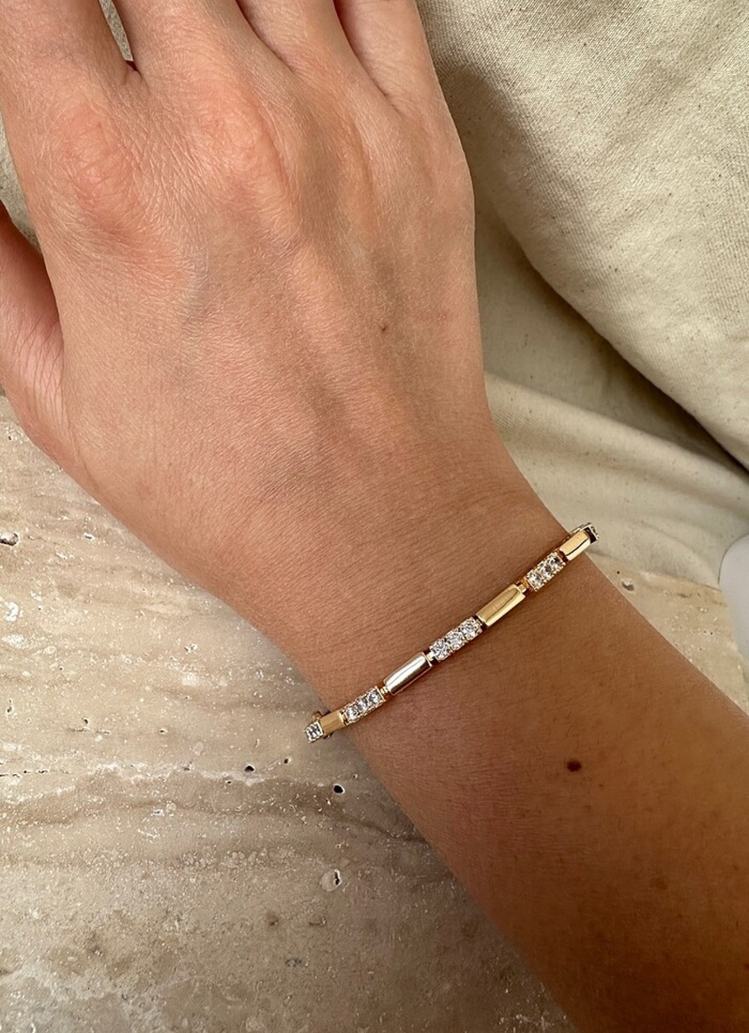 Xuping rose gold 3 mm bileklik