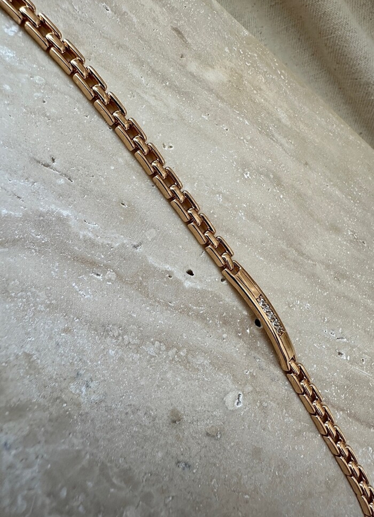 Xuping rose gold 4 mm bileklik