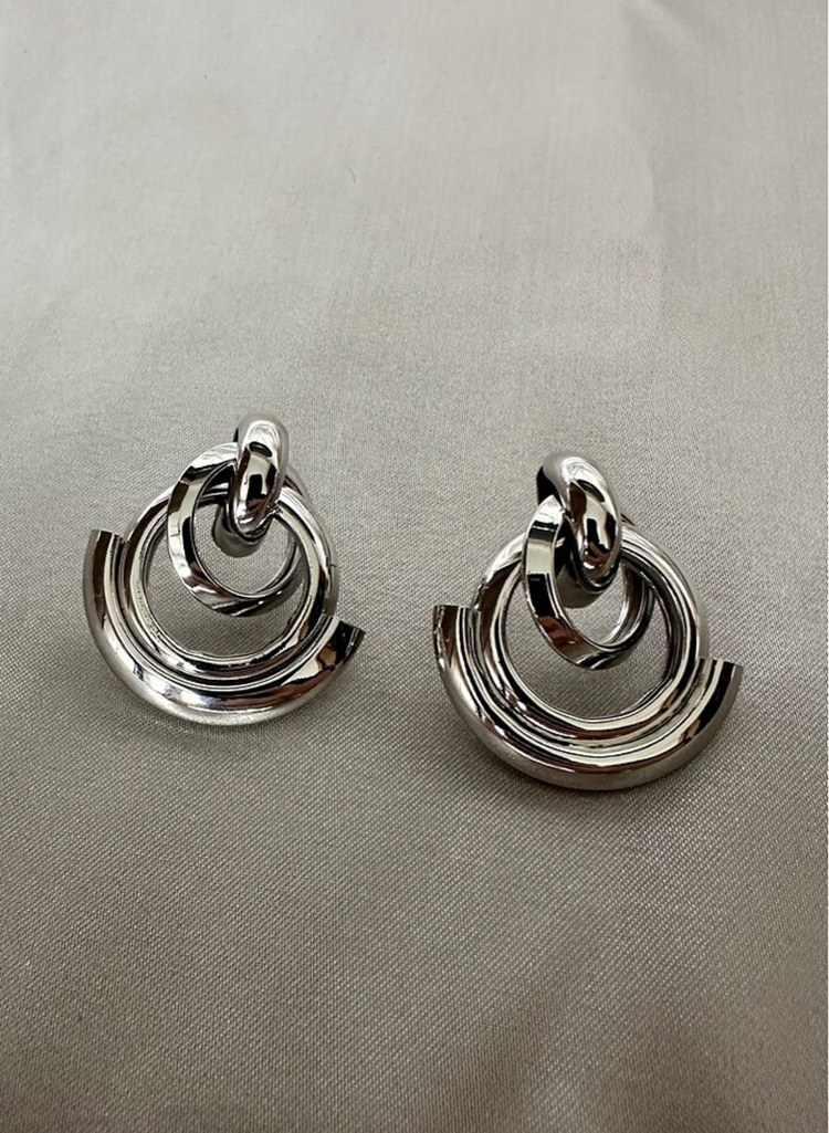 Çelik silver küpe