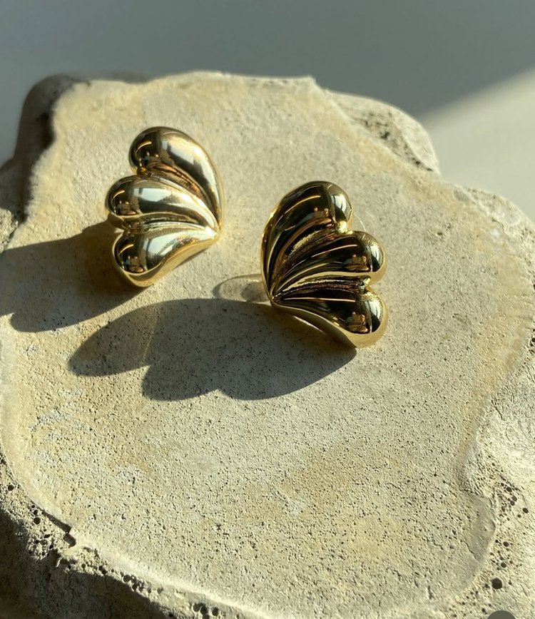 Çelik gold küpe