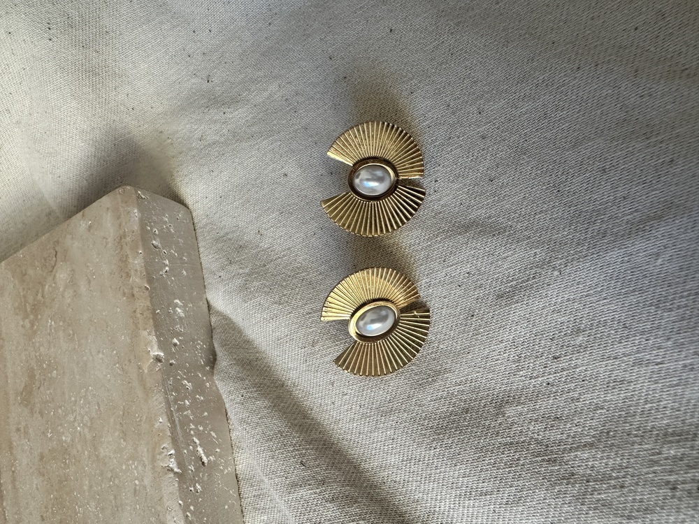 Çelik gold küpe