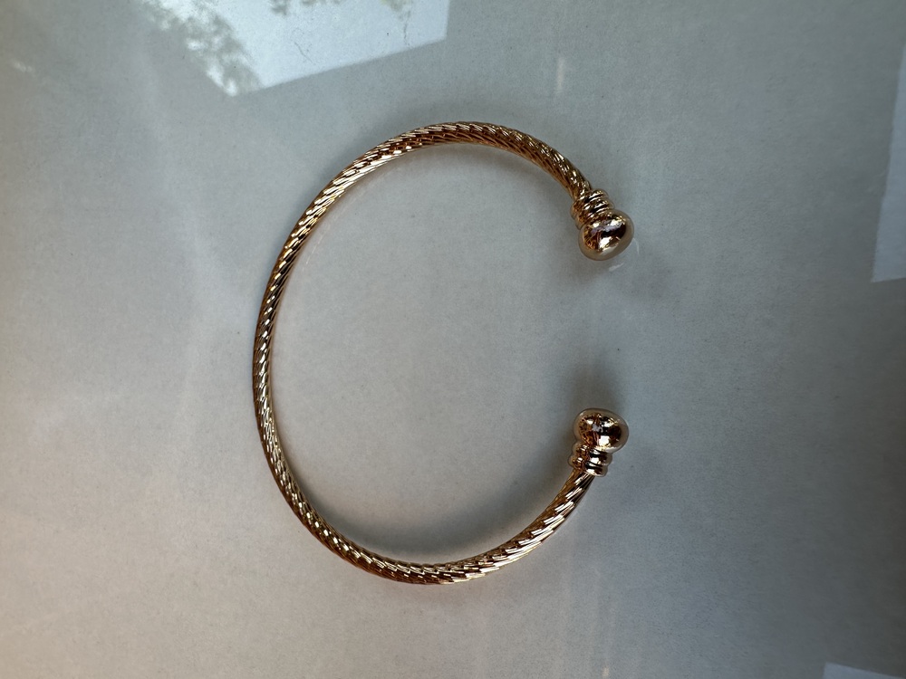 Vip rose gold ayarlanabilir bileklik
