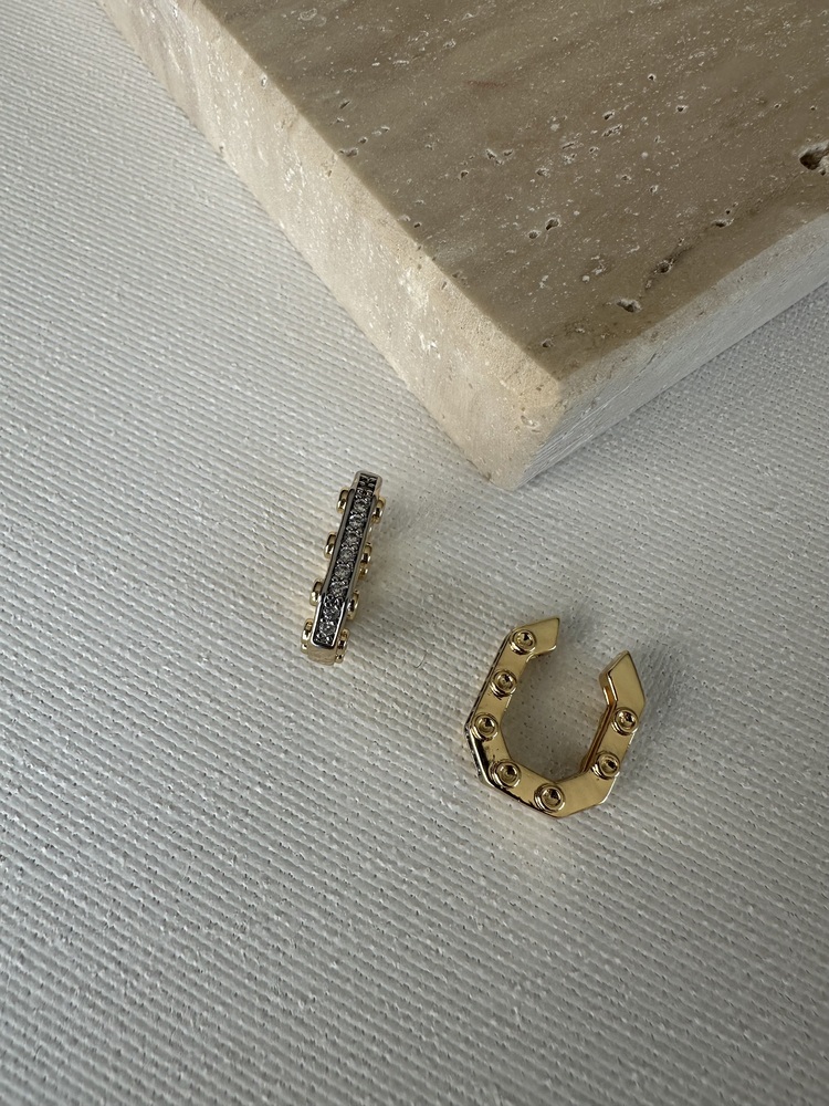 Vip Gold Kıkırdak Earcuff ( Tekli ) 
