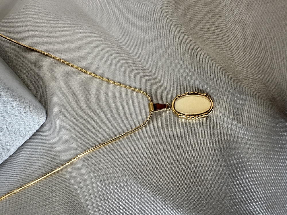 Çelik gold kolye