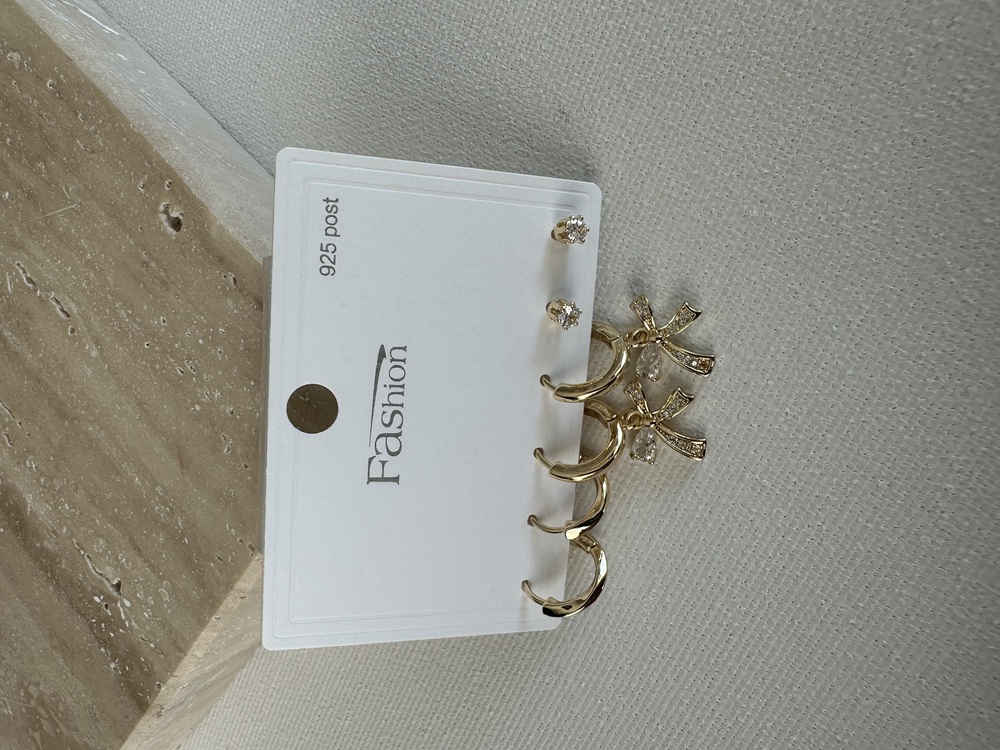 Vip Gold 6 lı Küpe Set
