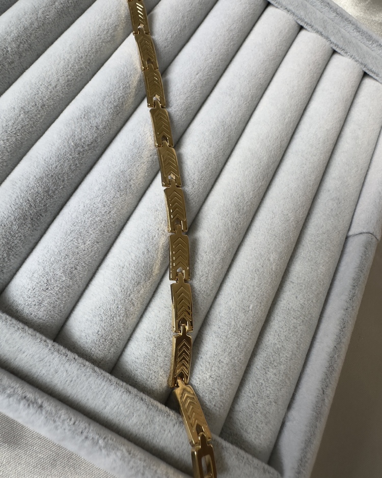Çelik gold 6 mm bileklik