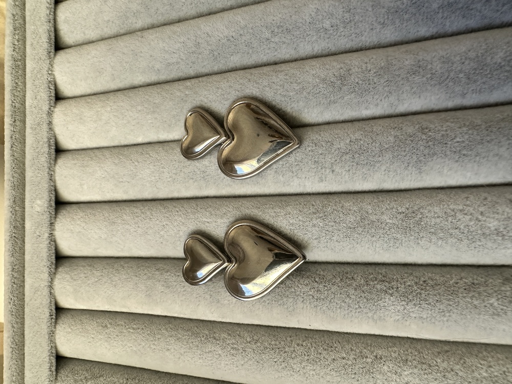 Çelik silver küpe