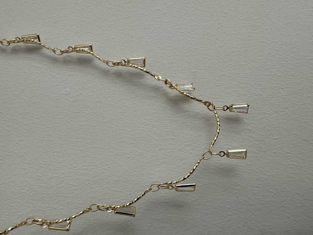 Xuping 14 k renginde 63+6 cm Kolye
