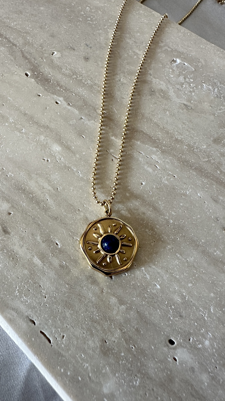 Çelik gold kolye