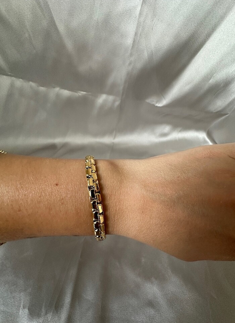 Çelik gold 6 mm bileklik