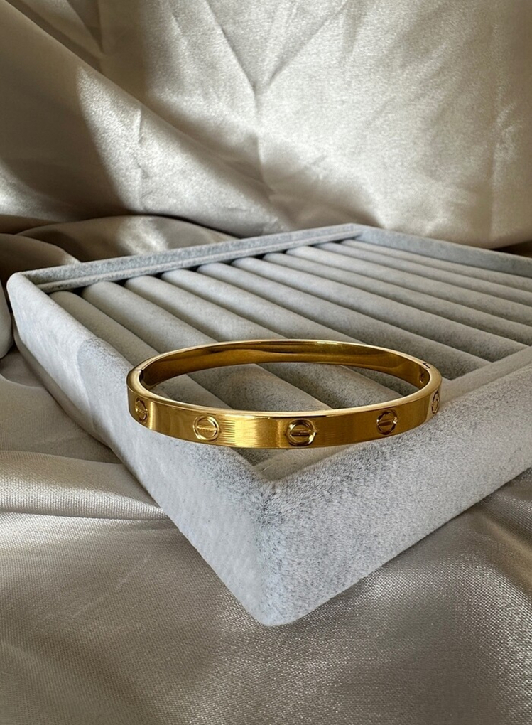 Crtier marka çelik gold 6mm kelepçe