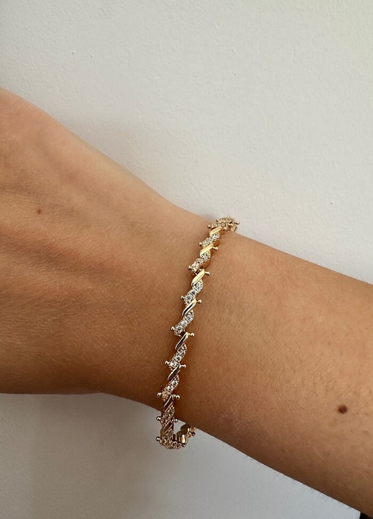 Xuping rose gold 6 mm bileklik