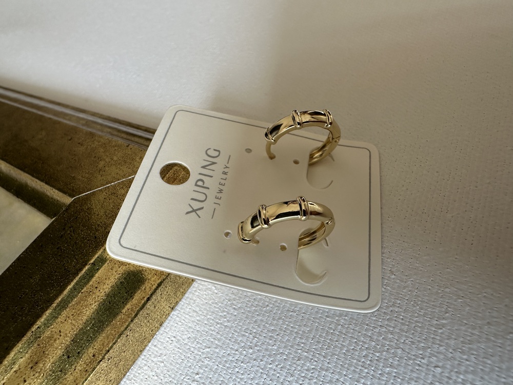Xuping 14 k mini halka küpe 15 mm