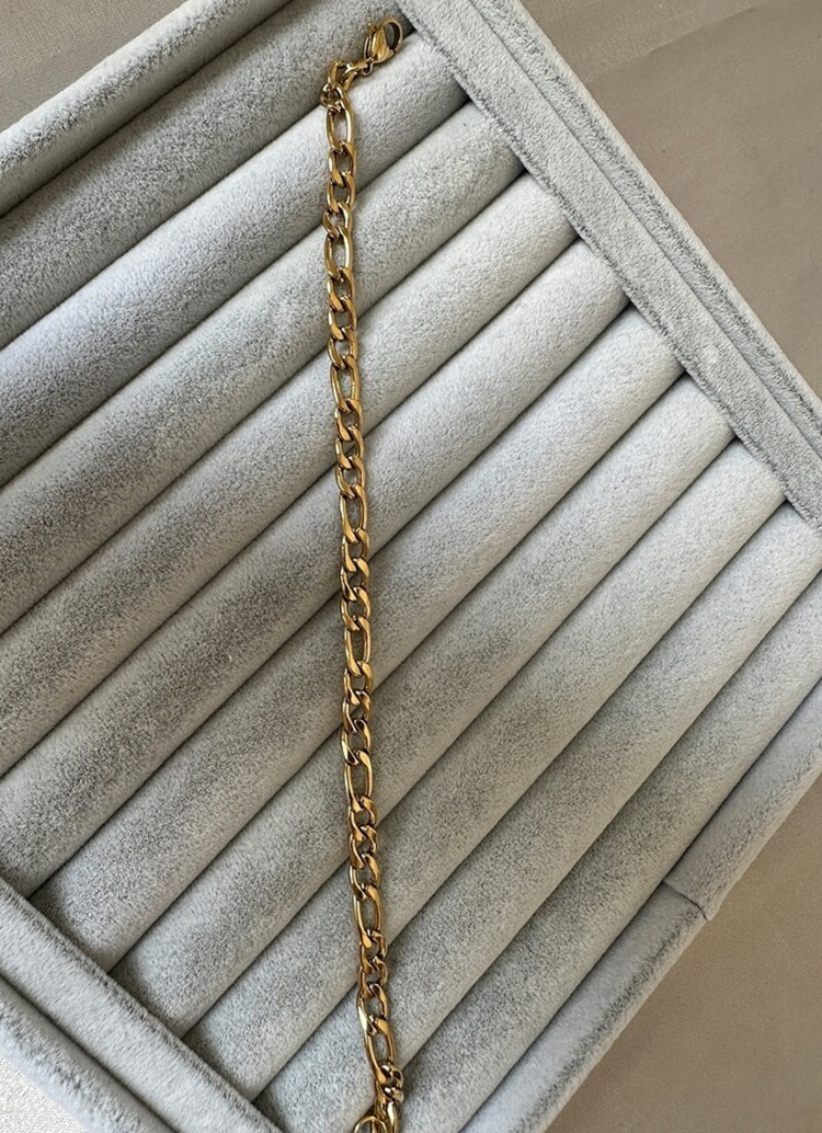 Çelik gold 6 mm bileklik