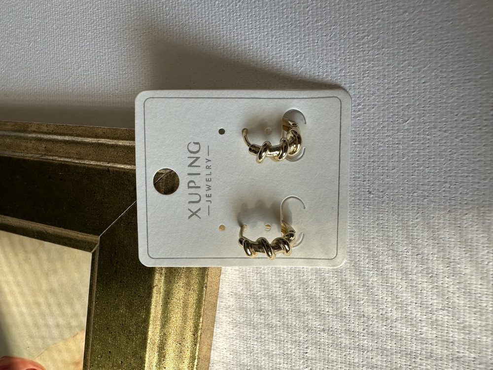 Xuping 14 k mini halka küpe 12 mm