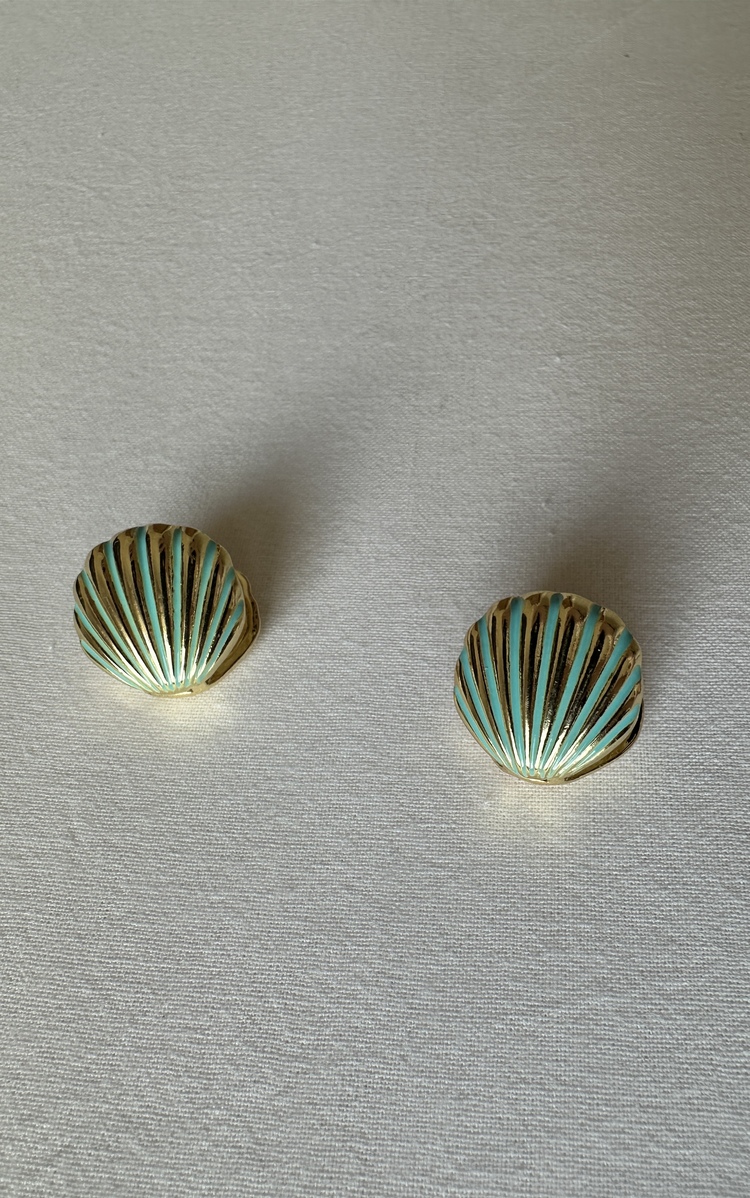 Vip gold turkuaz küpe