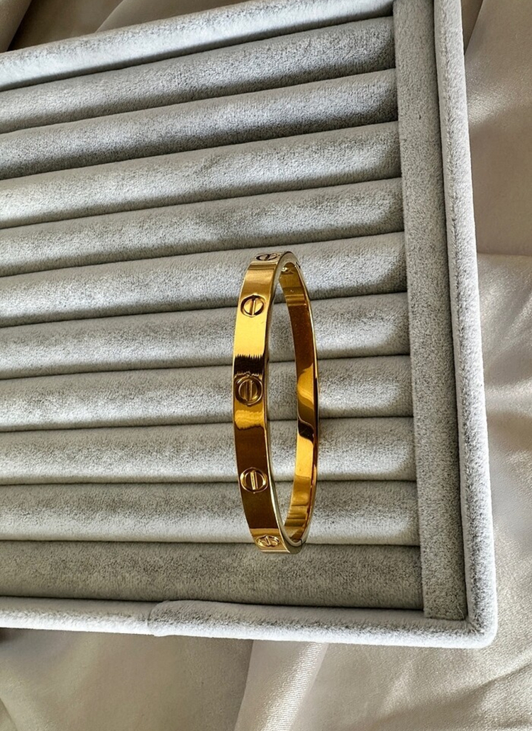 Crtier marka çelik gold 6mm kelepçe
