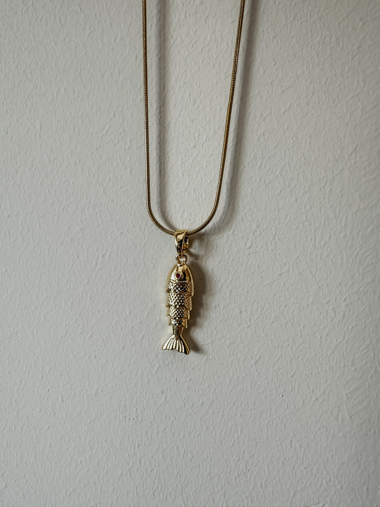 Çelik gold kolye