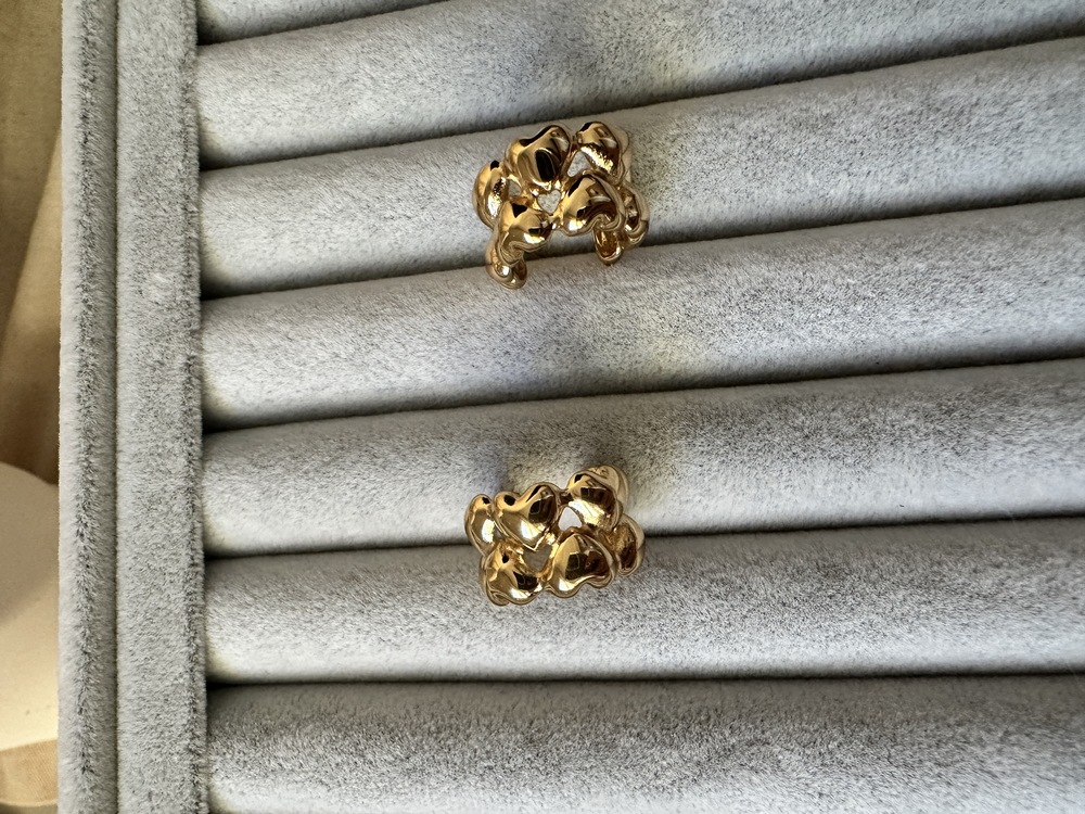 Çelik gold küpe