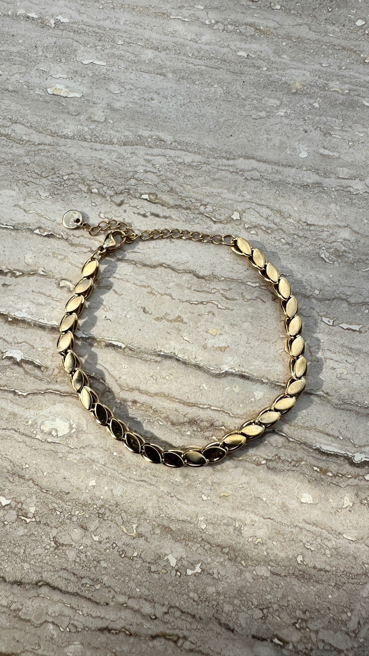 Çelik Arpa Gold 6 mm Bileklik