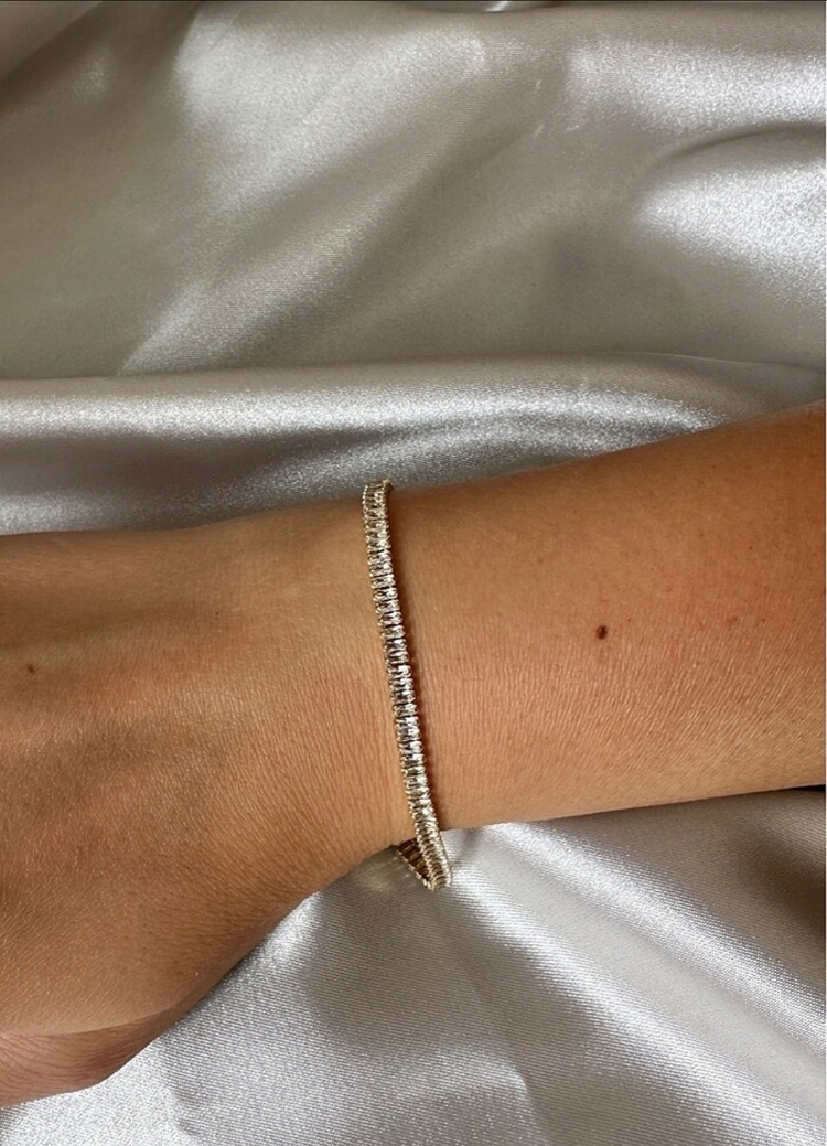 Su yolu gold 3 mm xuping bileklik