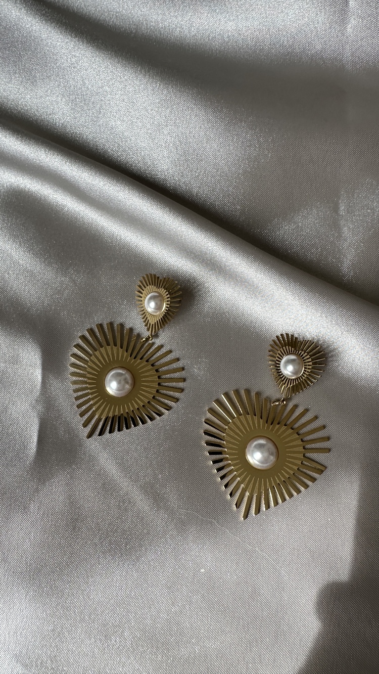 Çelik gold küpe
