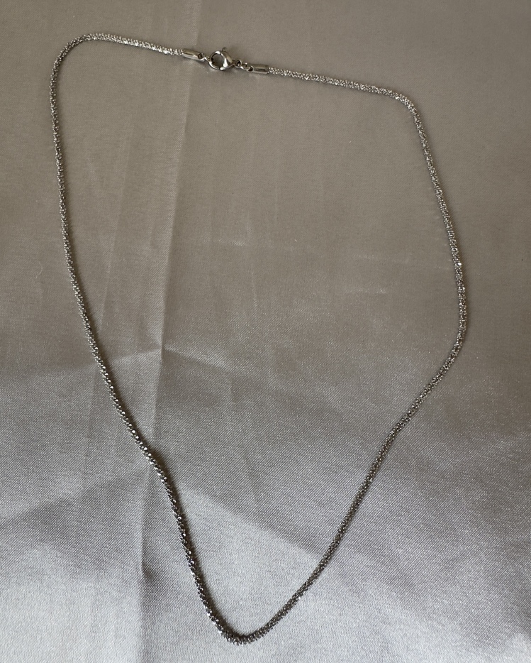 Çelik silver kolye