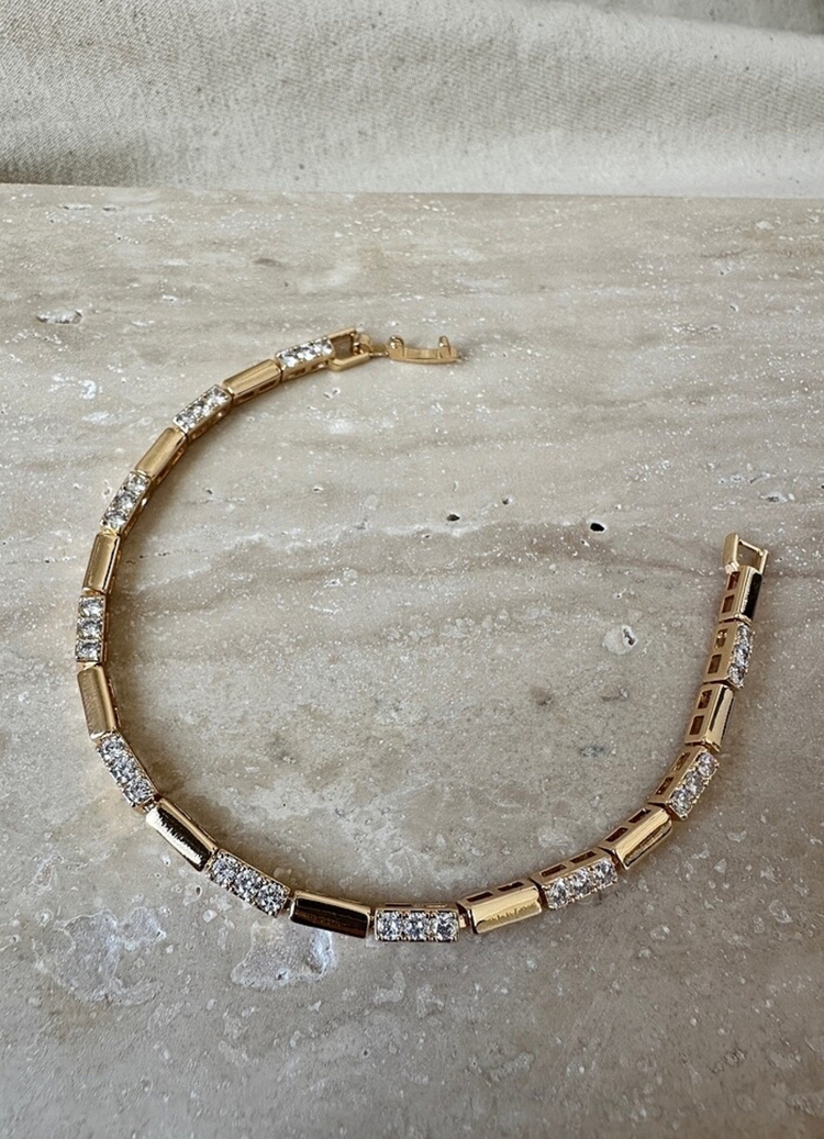Xuping rose gold 3 mm bileklik
