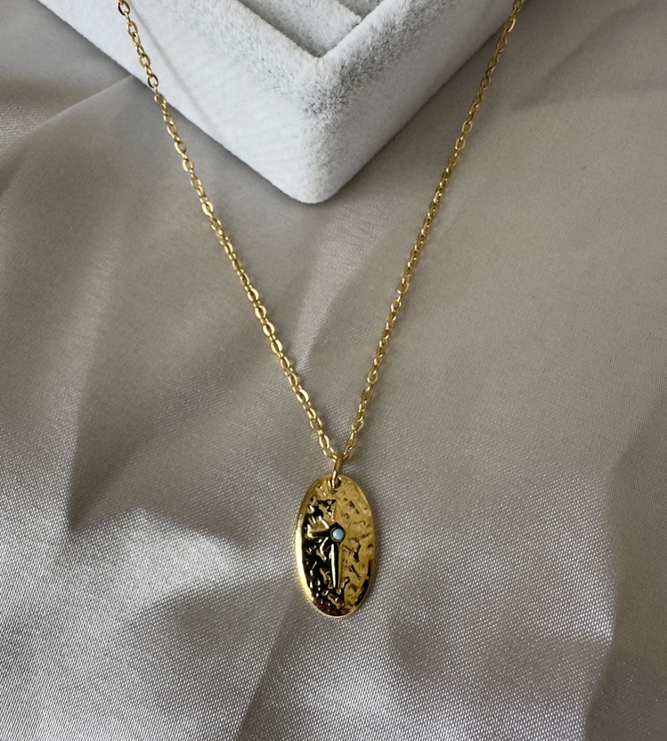Çelik gold kolye