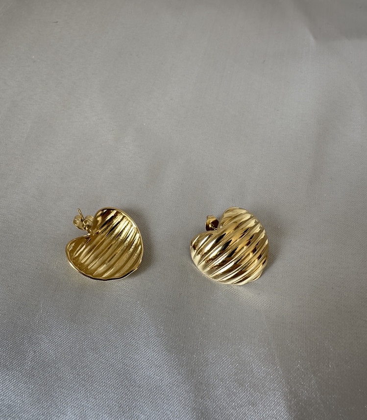 Çelik gold küpe