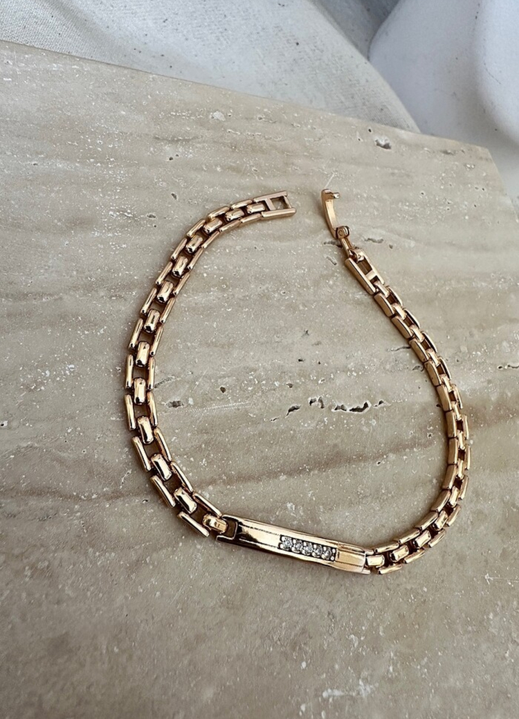 Xuping rose gold 4 mm bileklik