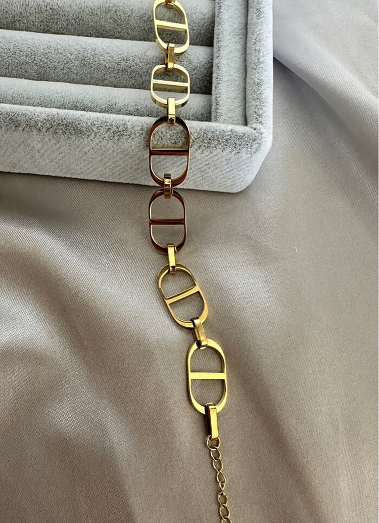 Çelik gold bileklik