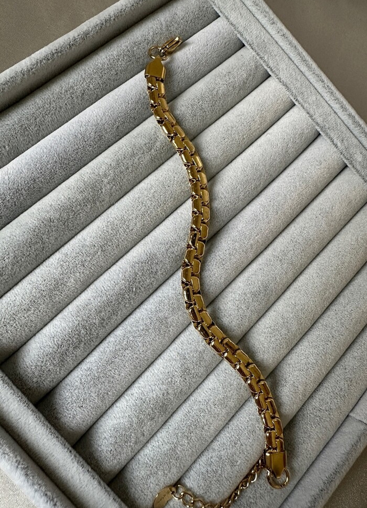 Çelik gold 6 mm bileklik
