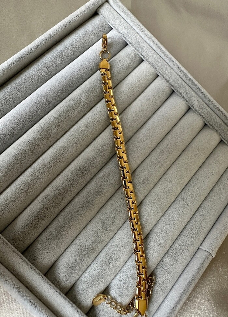 Çelik gold 6 mm bileklik