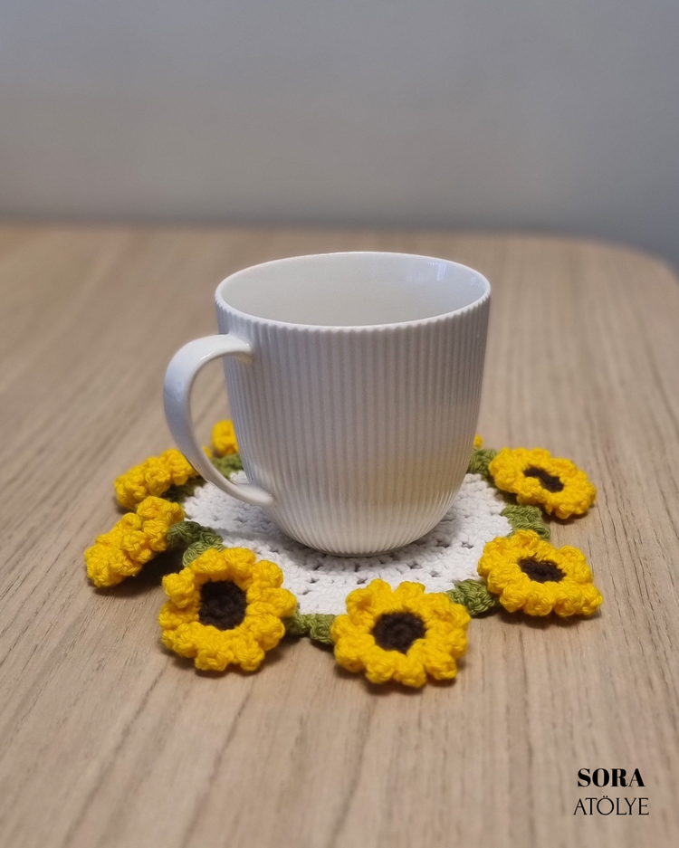 Ayçiçeği Bardak Altlığı