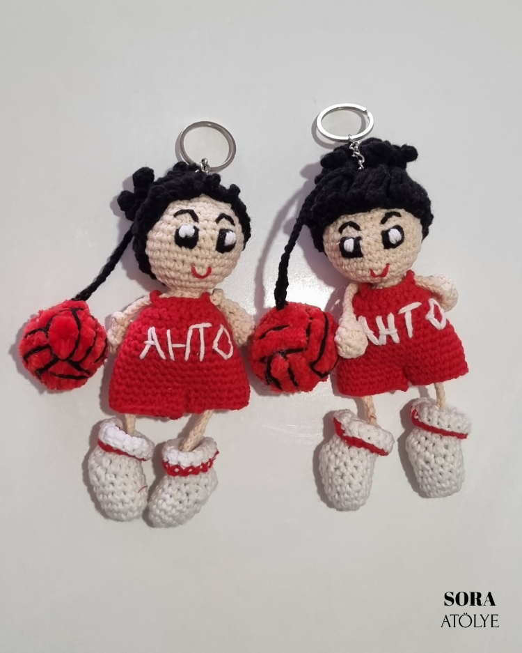 AHTO Voleybolcu Kız Anahtarlık