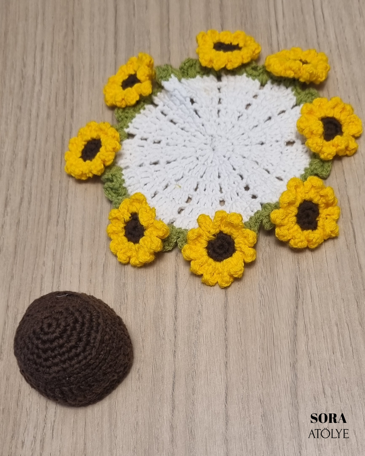 Ayçiçeği Bardak Altlığı