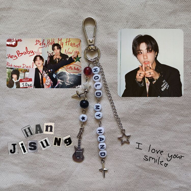 Han Jisung Hold My Hand Anahtarlık/Çanta Charm