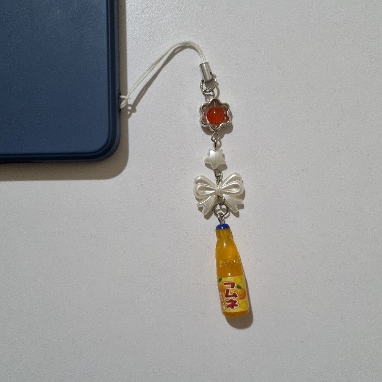 Ramune Telefon Charmı - Turuncu