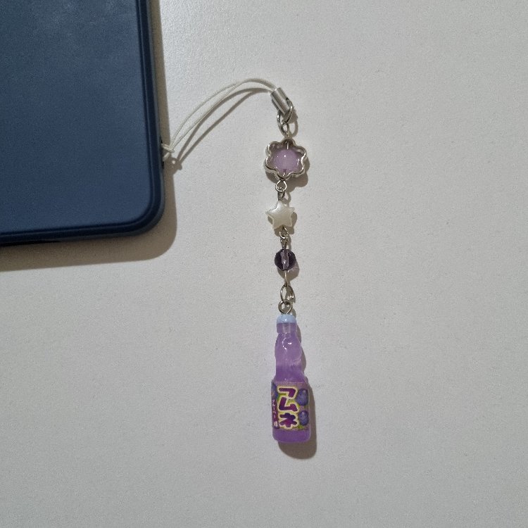 Ramune Telefon Charmı - Mor