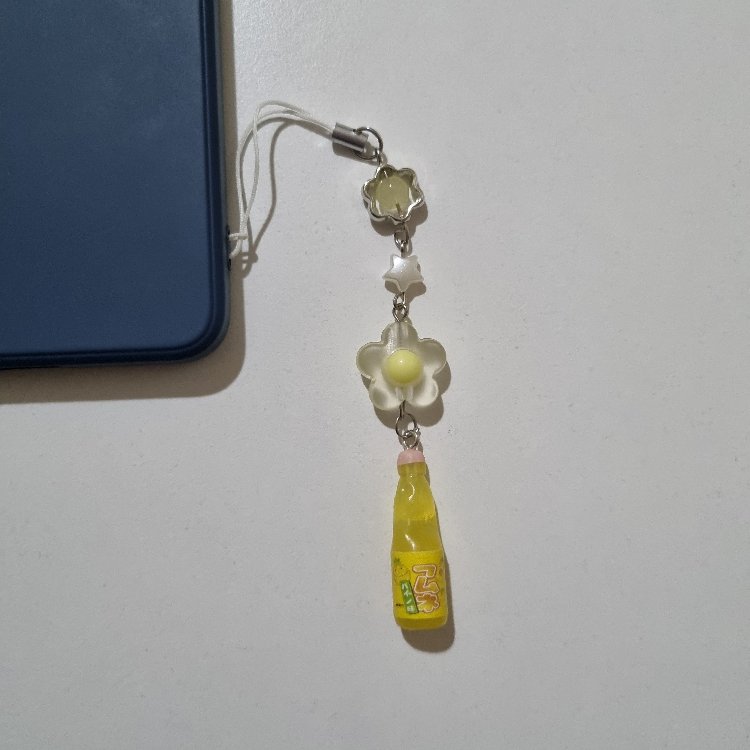 Ramune Telefon Charmı - Sarı