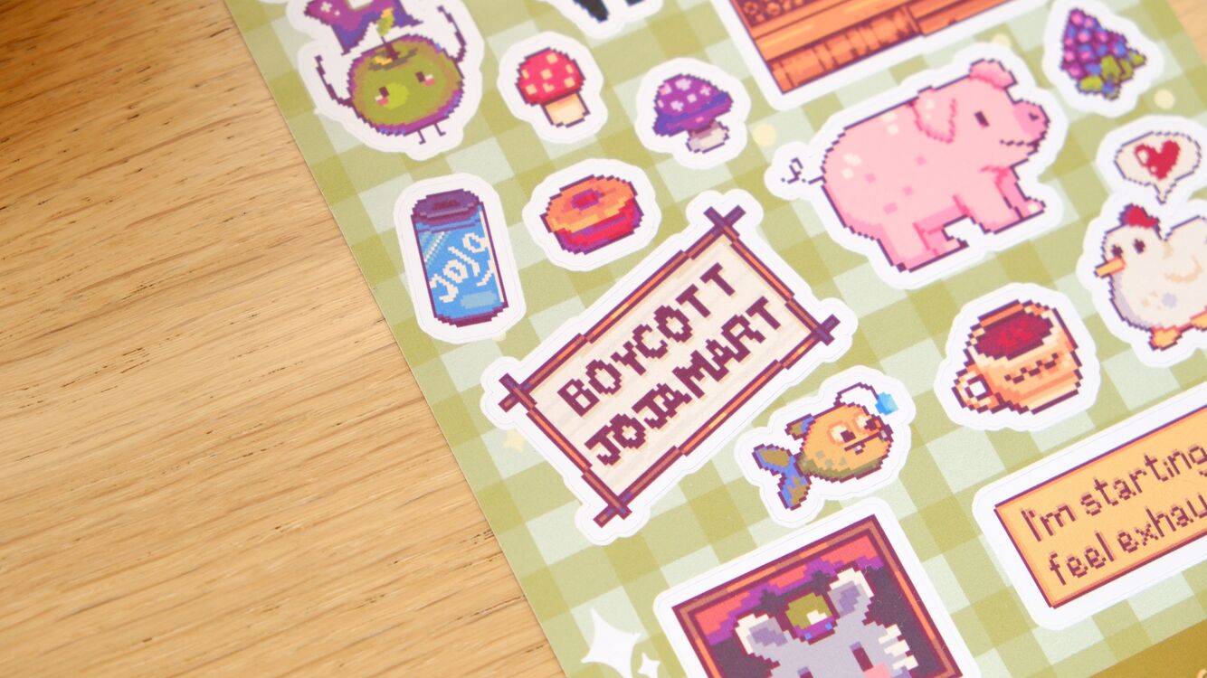 Stardew Valley Sticker Sheet