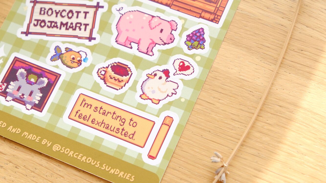 Stardew Valley Sticker Sheet