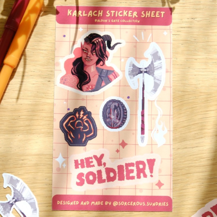 Karlach Sticker Sheet