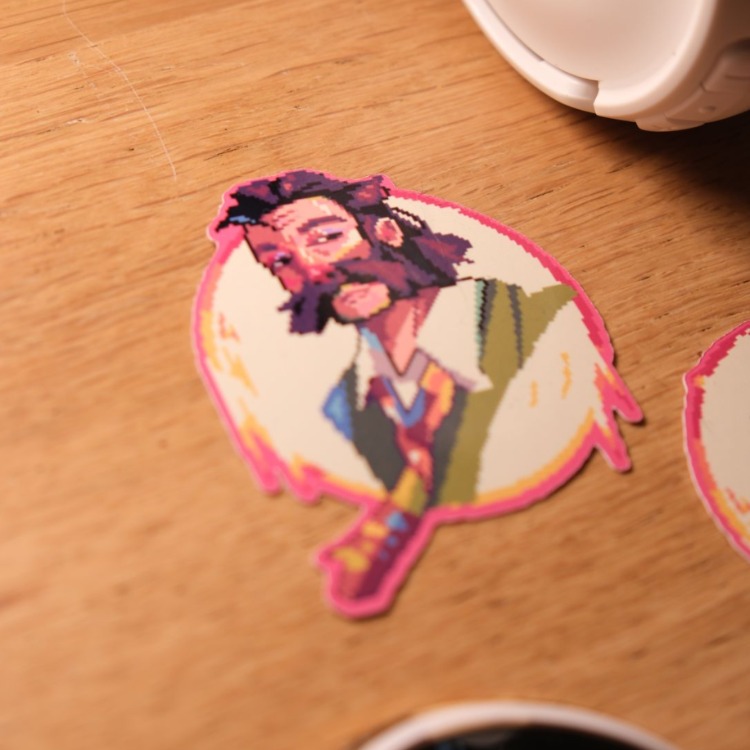 Disco Elysium 2'li Sticker