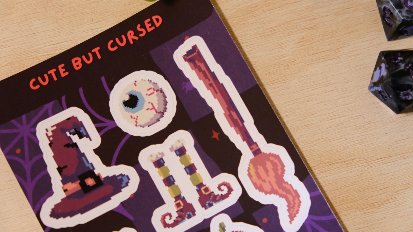Cute But Cursed Sticker Sheet