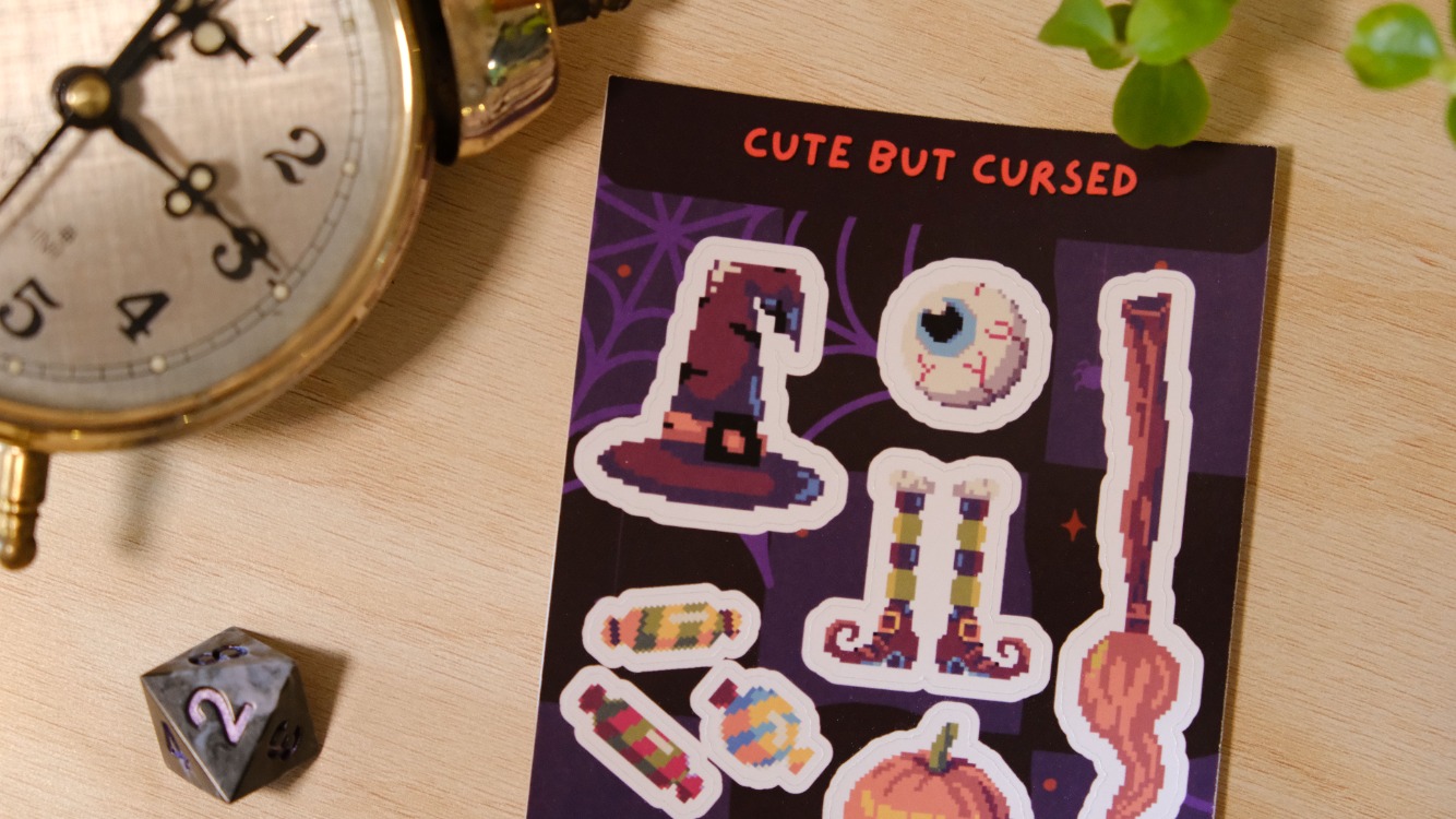 Cute But Cursed Sticker Sheet