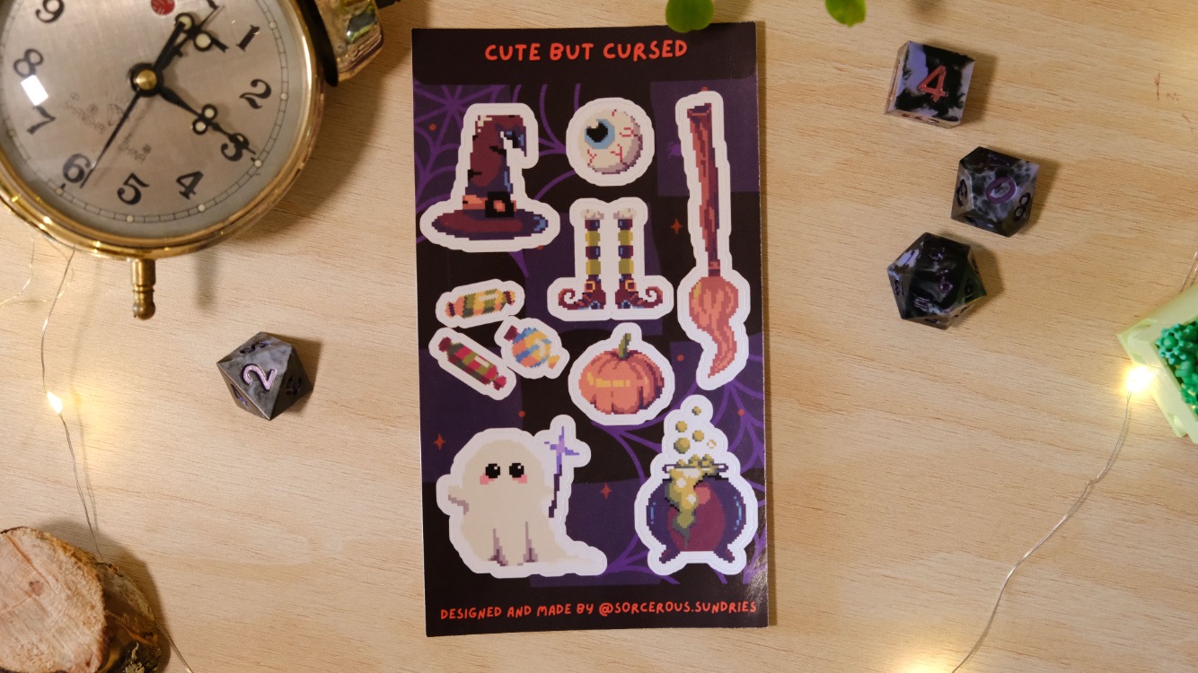 Cute But Cursed Sticker Sheet