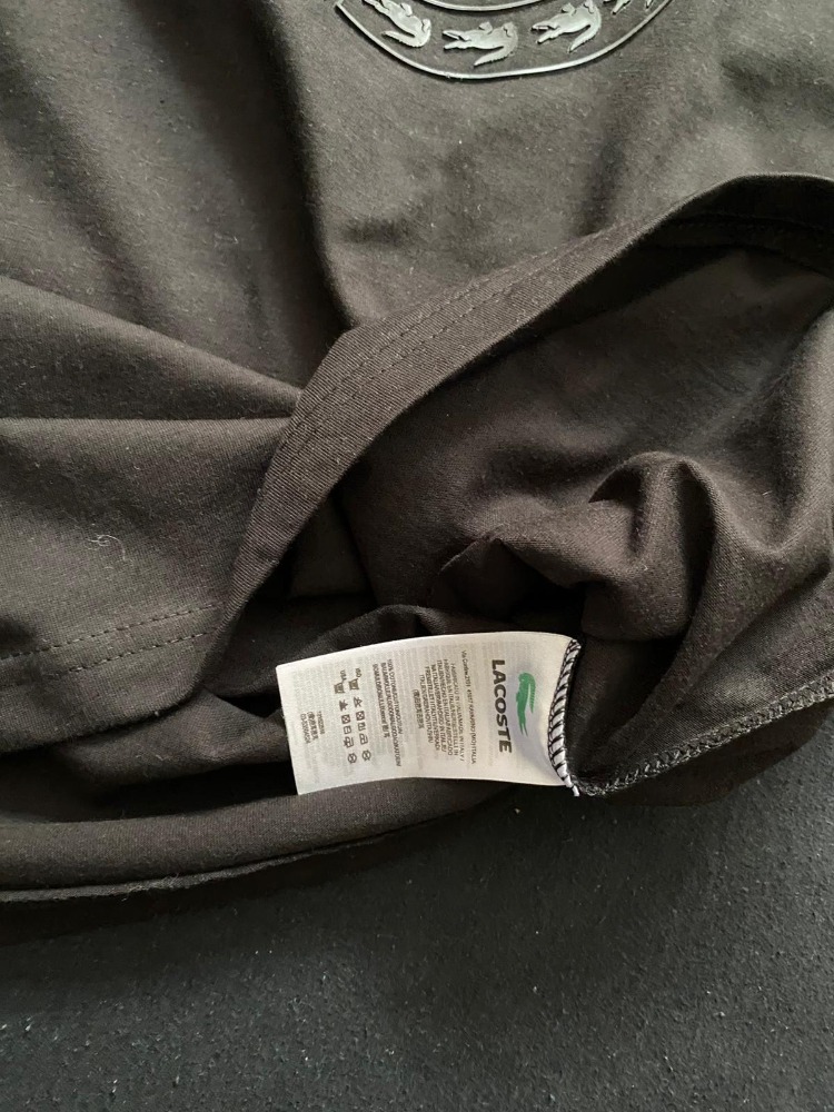LACOSTE SİYAH PREMİUM T-SHİRT