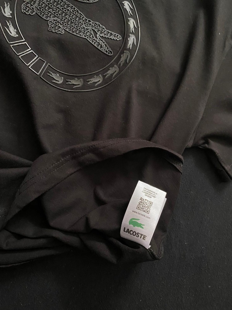 LACOSTE SİYAH PREMİUM T-SHİRT